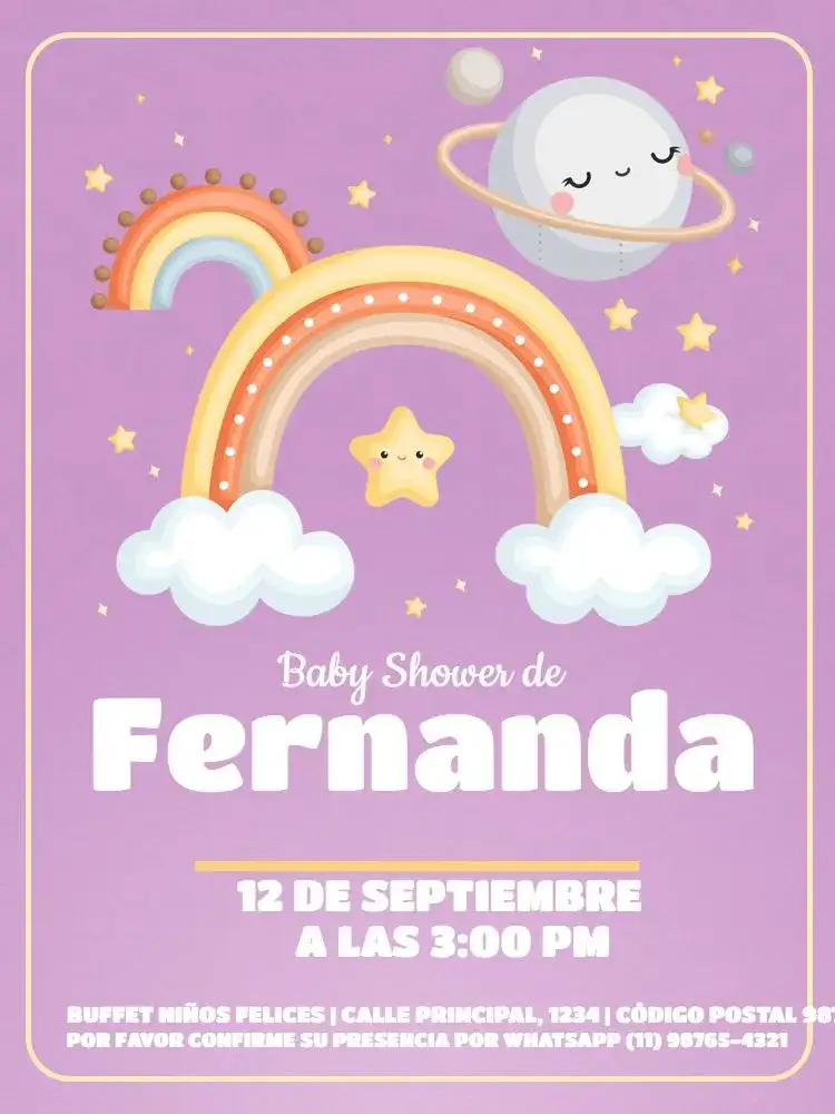 Baby Shower Celebración Arcoíris