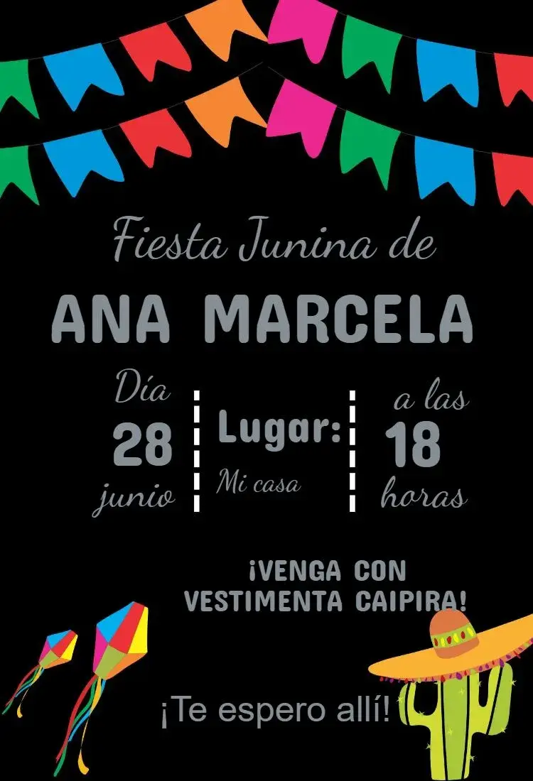 Invitación Fiesta Junina
