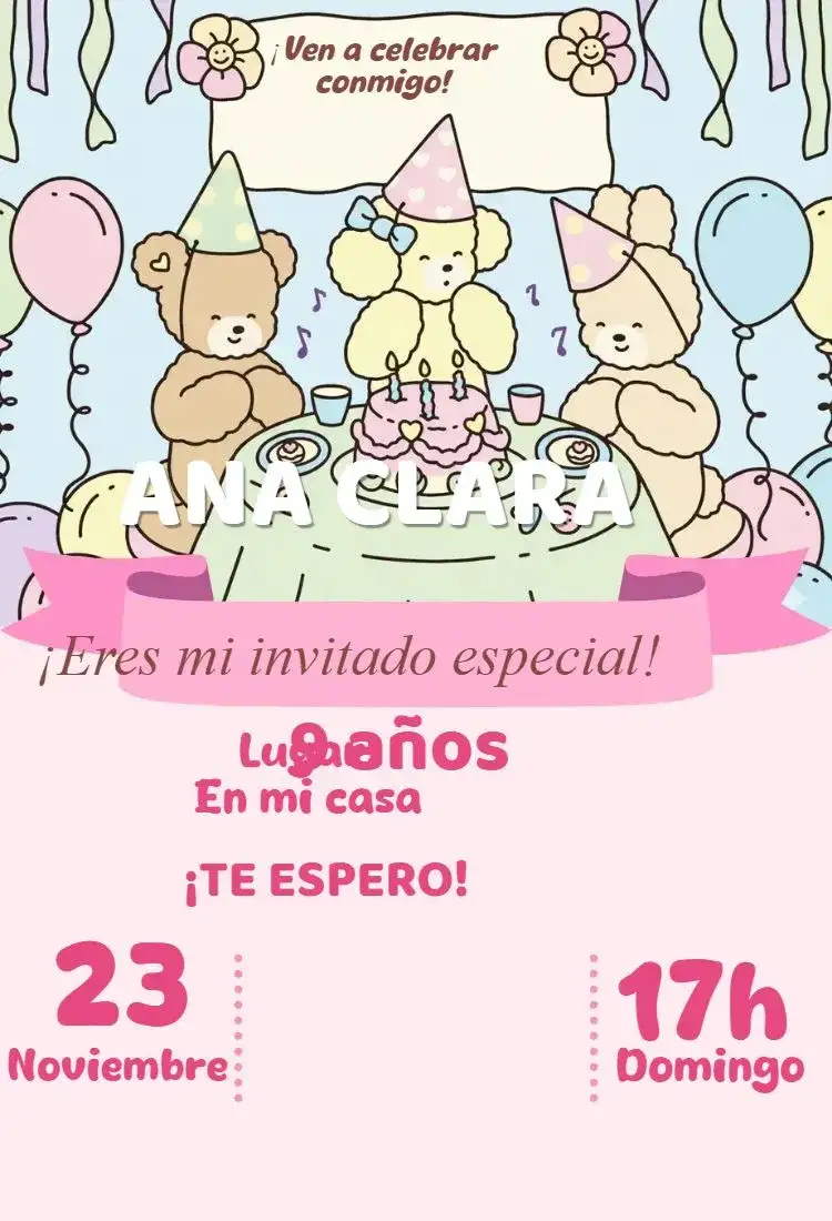 invitación digital bobbie goods candy color