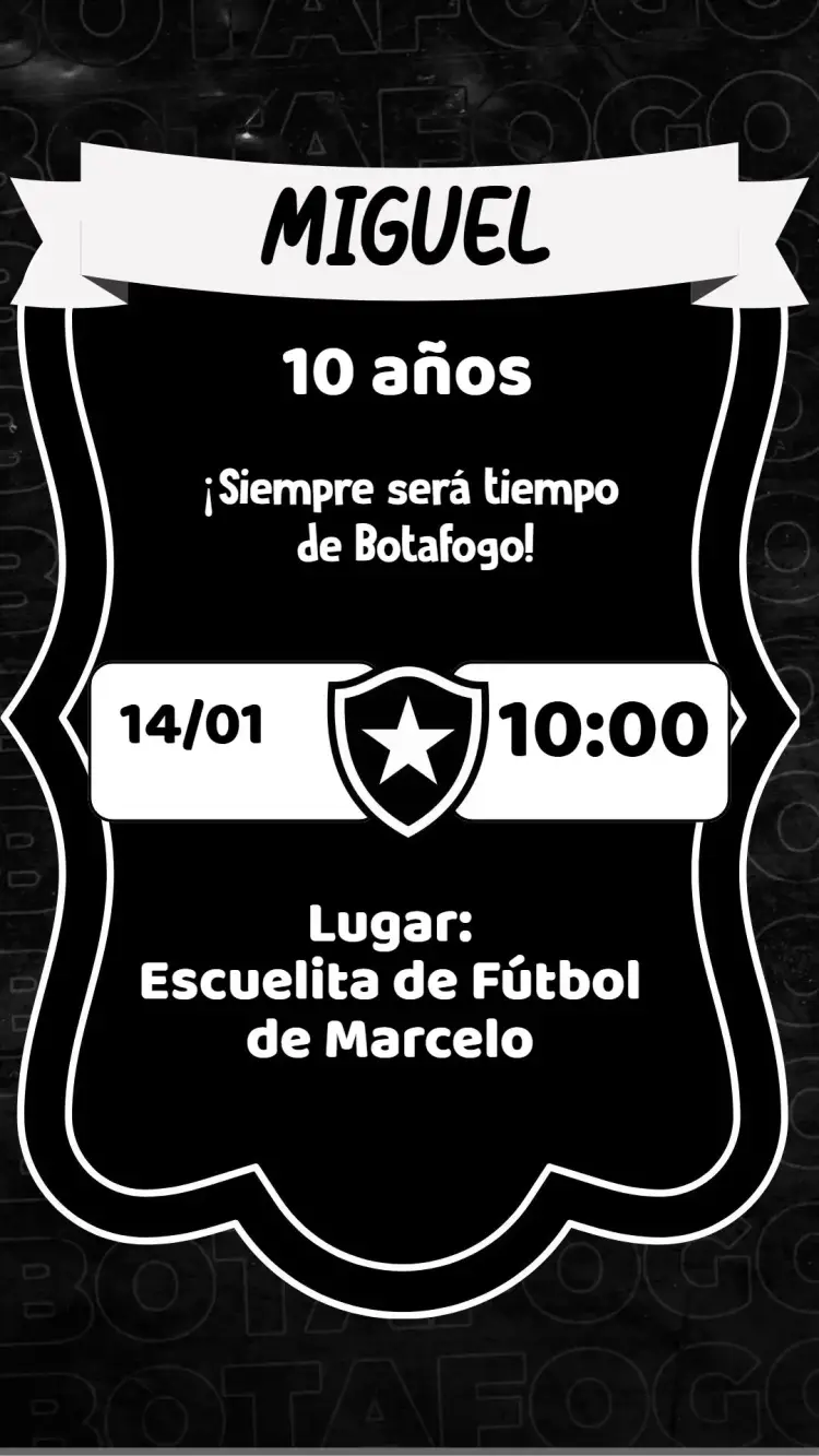 Invitación Botafogo