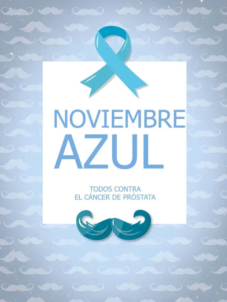 Invitación Publicación Para Noviembre Azul Hombre – tema Más buscados azul, moderno, minimalista, clean, informativo