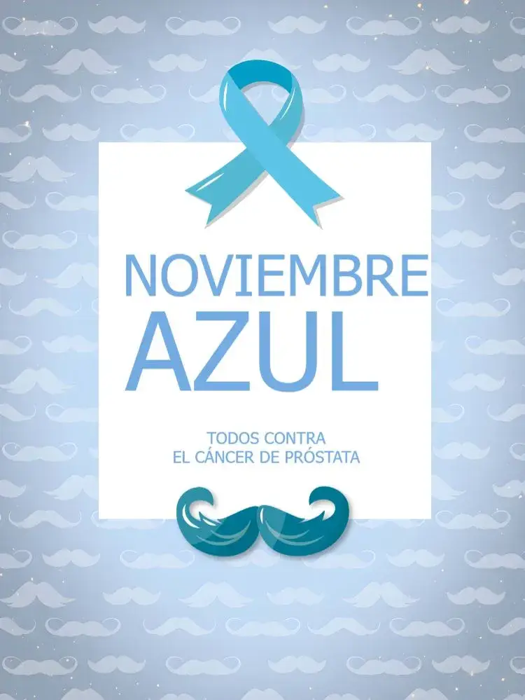 Invitación Publicación Para Noviembre Azul Hombre