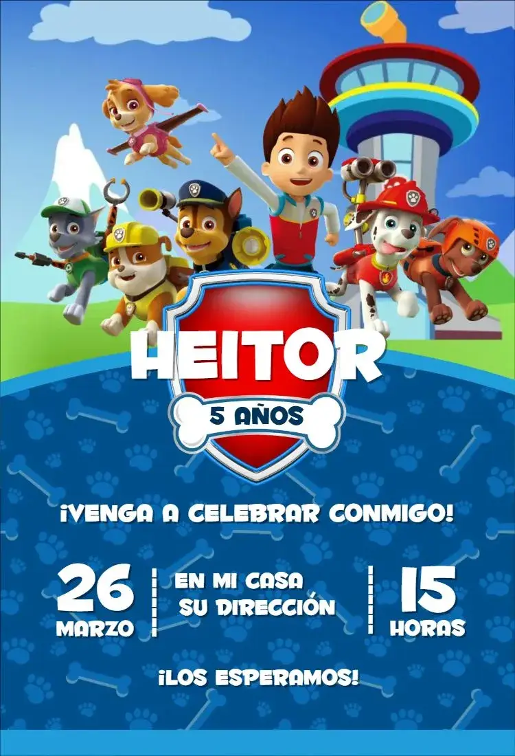 Invitación Patrulla Canina 2