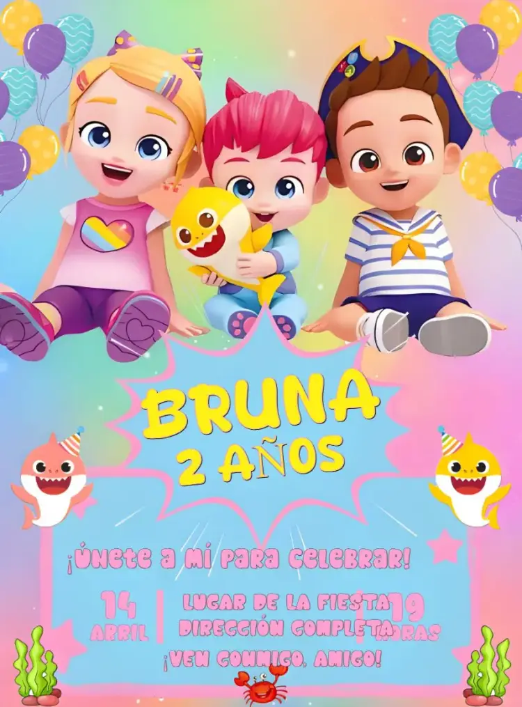 Invitación Bebefinn Bora
