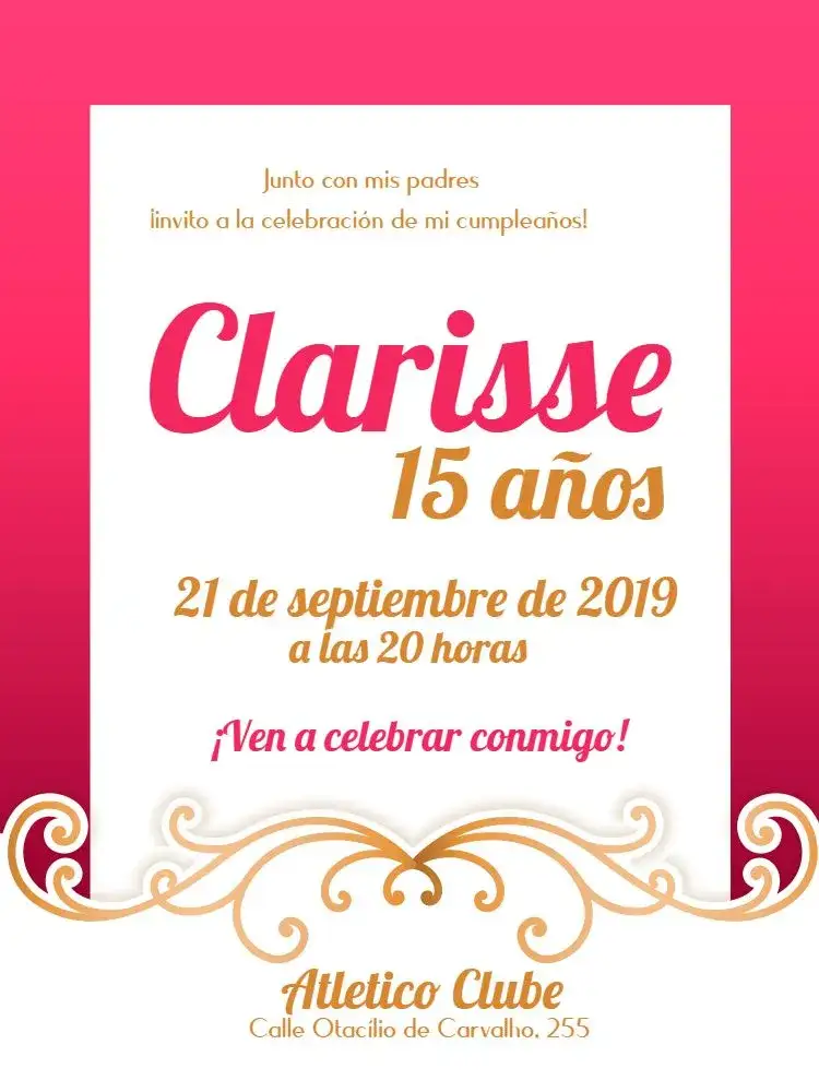 Invitación 15 Años - Rosa Y Dorado Debutante Elegante – tema 15 años elegante, romántico, moderno, dorado, floral