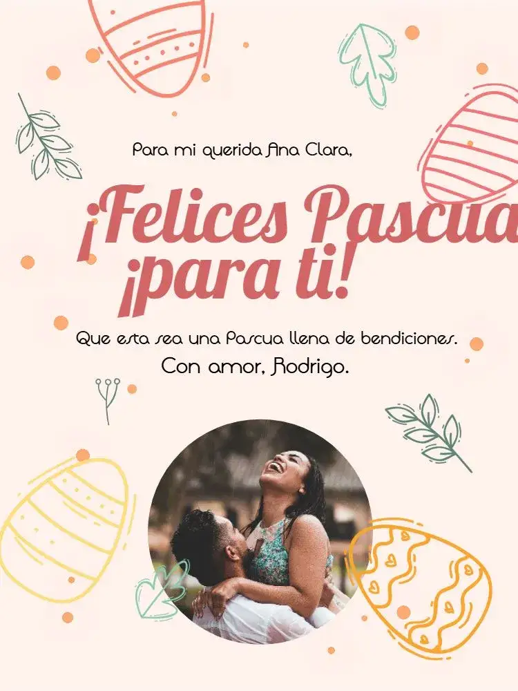 Invitación Tarjeta De Feliz Pascua Con Foto Lila – tema Fechas Conmemorativas lila, colorido, alegre, festivo, moderno, contemporáneo