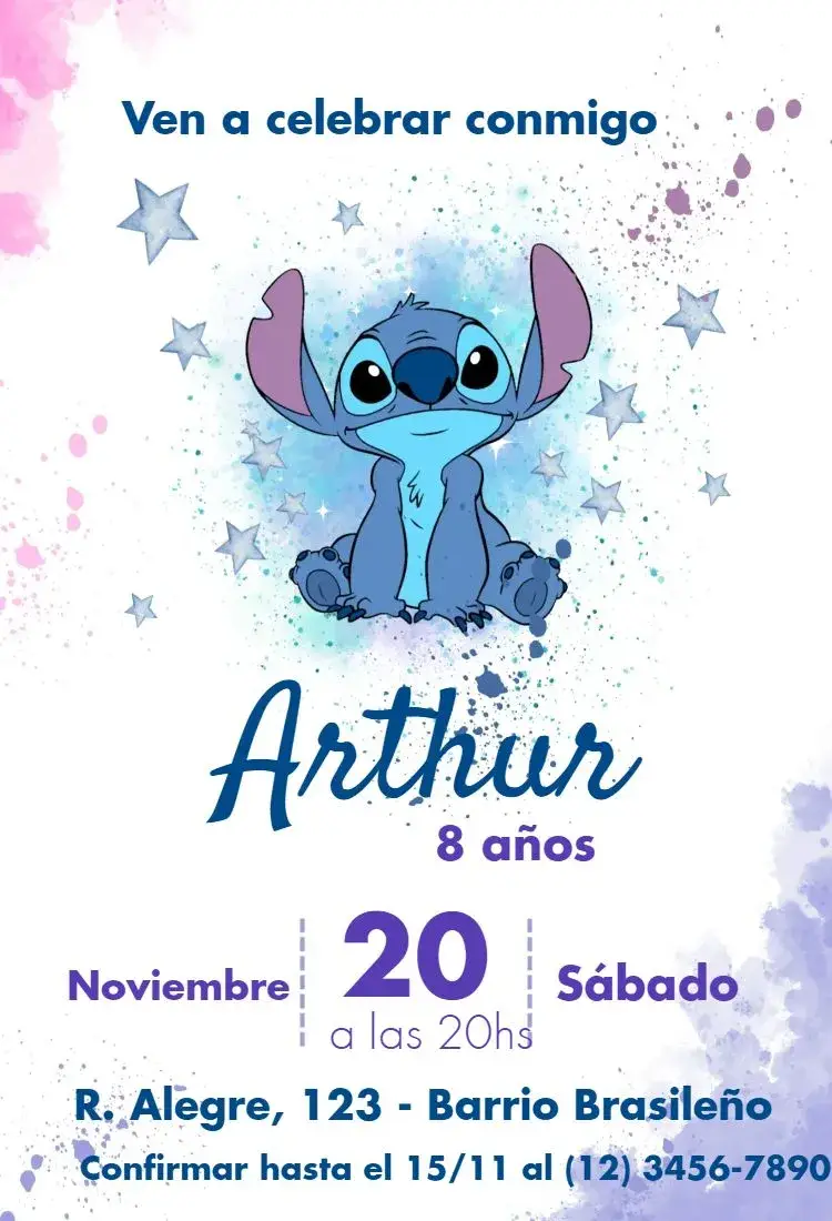 Invitación Stitch