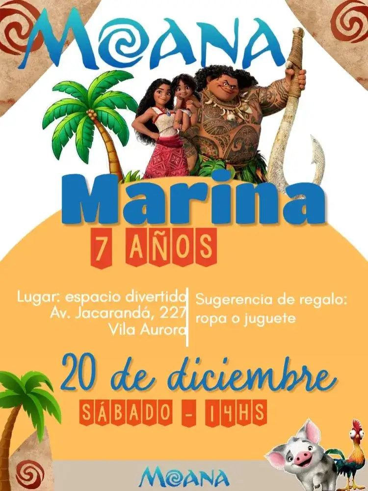 Moana Infantil