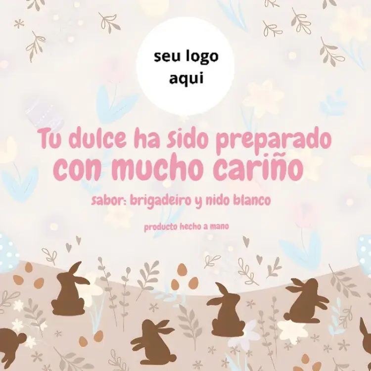 Invitación Etiqueta Para Huevo de Pascua Gris