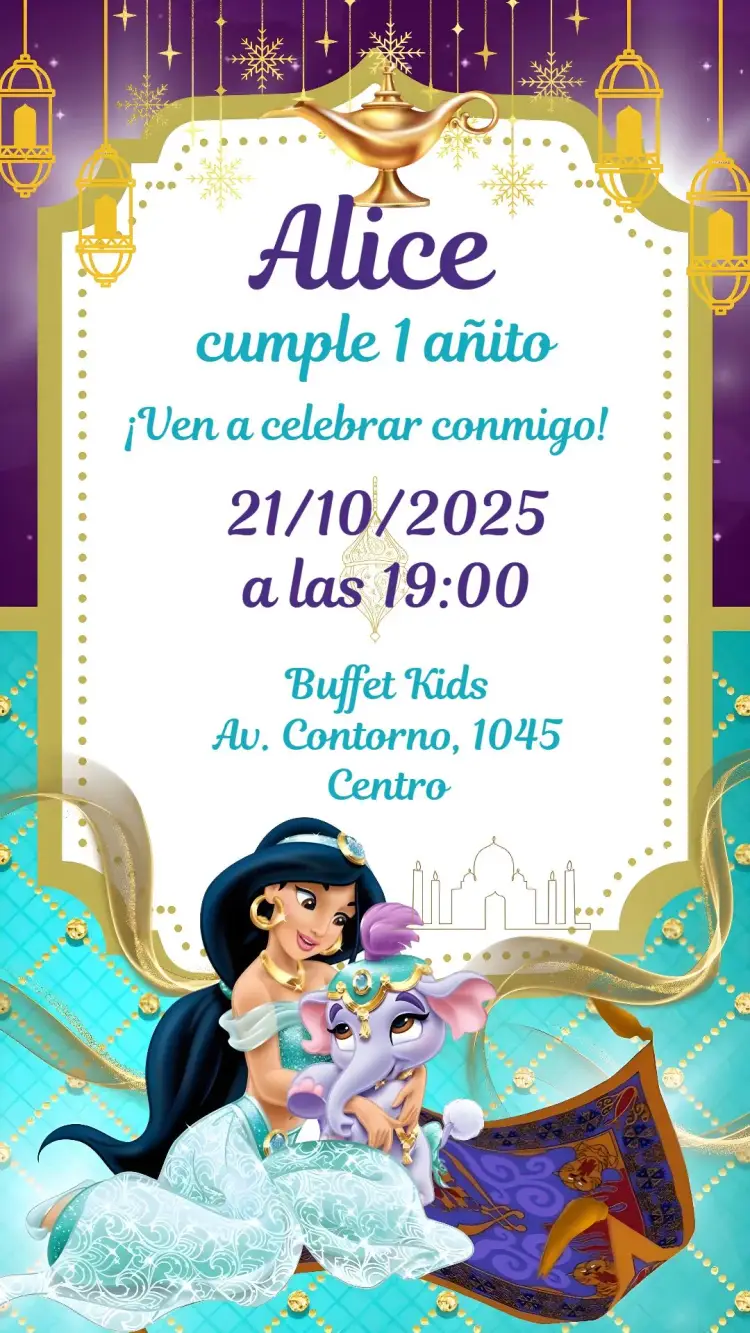 Invitación Jazmín
