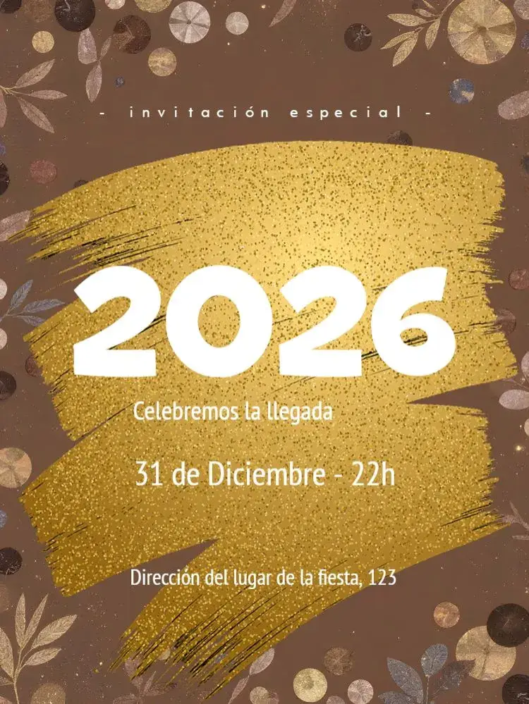 Invitación Año Nuevo Confraternización