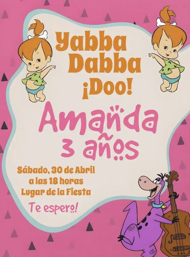 Invitación Pedrita Edad