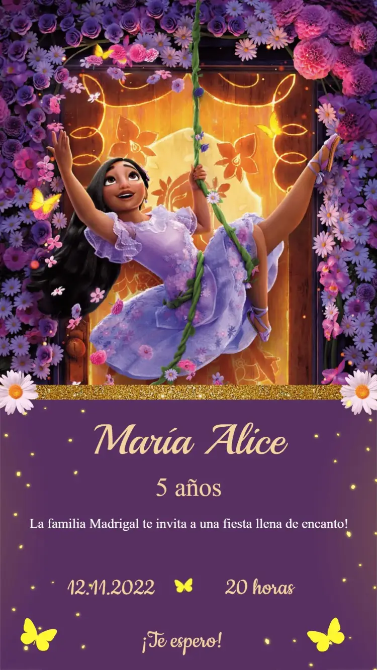 Invitación Cumpleaños Encanto