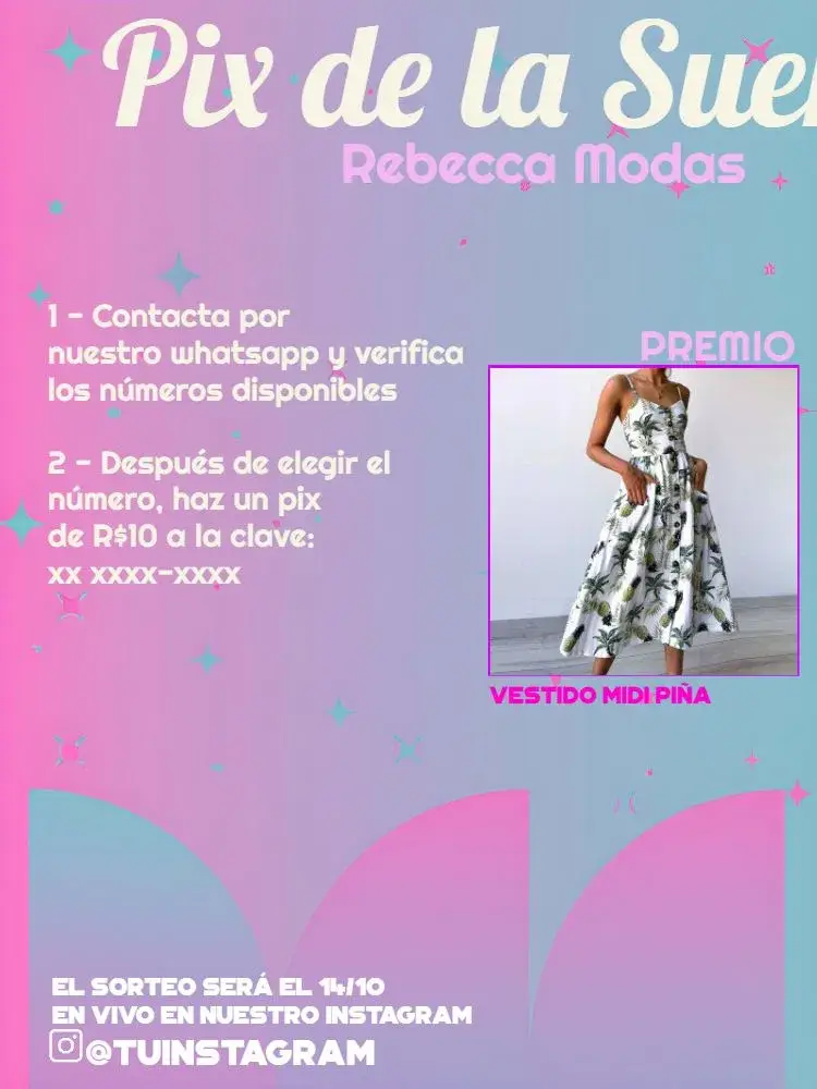 Invitación Premio Pix Tienda De Ropa Collage de Fotos