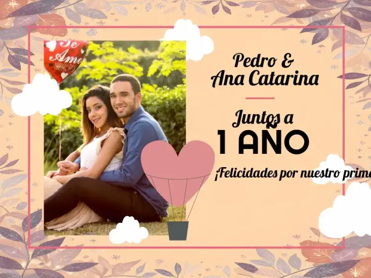 Tarjeta de San Valentín con Foto de Nubes
