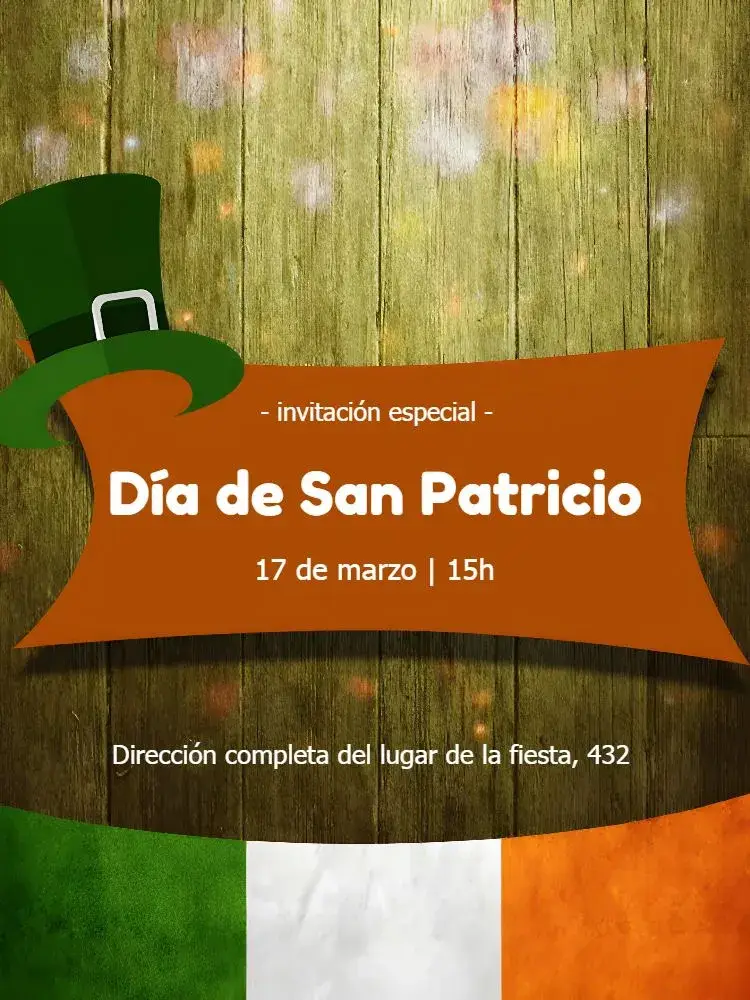 Invitación Día De San Patricio Day