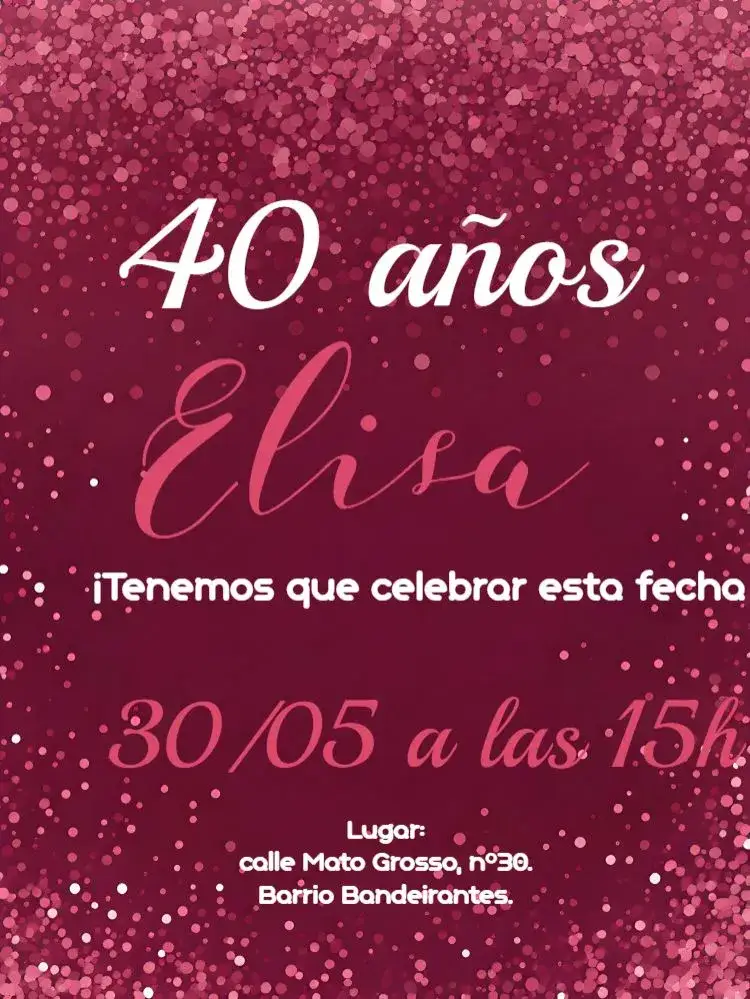 Invitación Glitter Repente – tema 15 años brillo, rosa, negro, purpurina, moderno, elegante