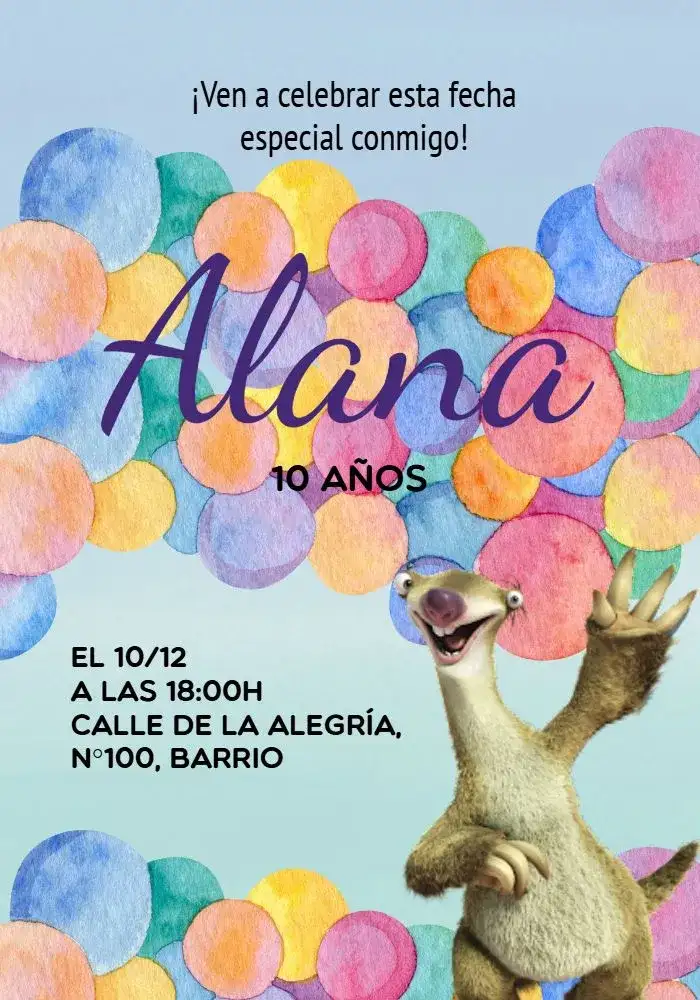 La Era Del Hielo Colorido