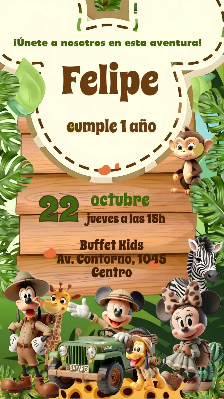 Invitación Mickey