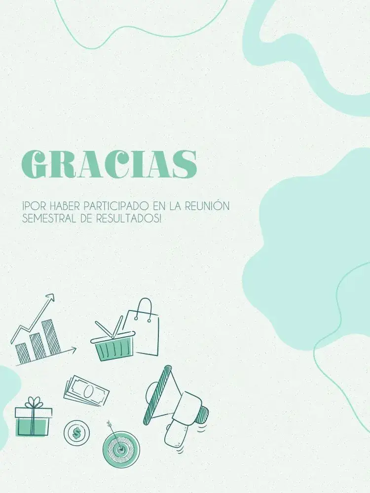 Invitación Tarjeta De Agradecimiento En Reunión Verde Moderno