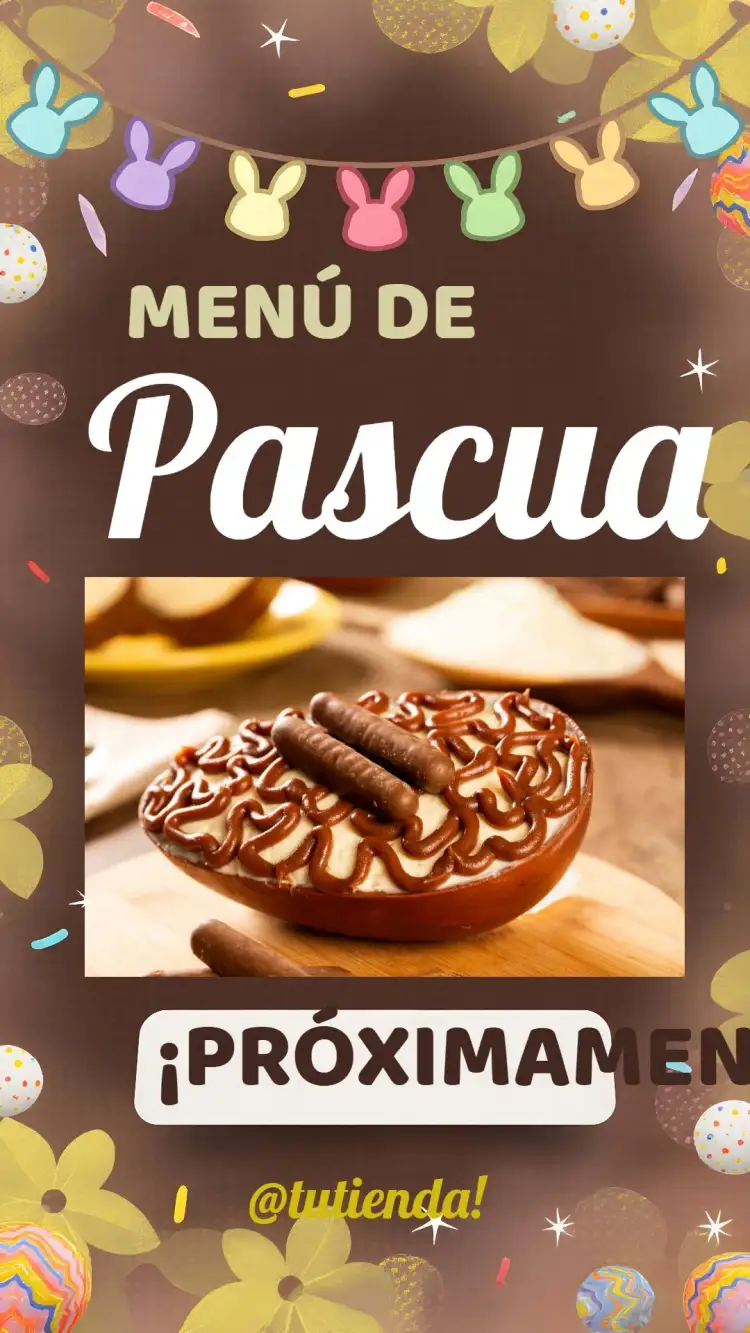 Invitación Catálogo De Pascua Huevo – tema Fechas Conmemorativas colorido, divertido, con elementos gráficos de Pascua, moderno, estilo minimalista