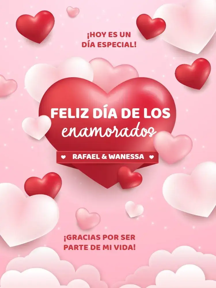 Invitación Tarjeta Día De Los Enamorados Pareja