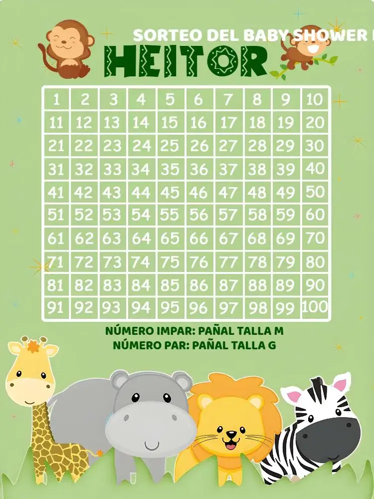 Invitación Té Rifa Safari Cebra – tema Té Rifa safari, animales, colorido, divertido, tropical
