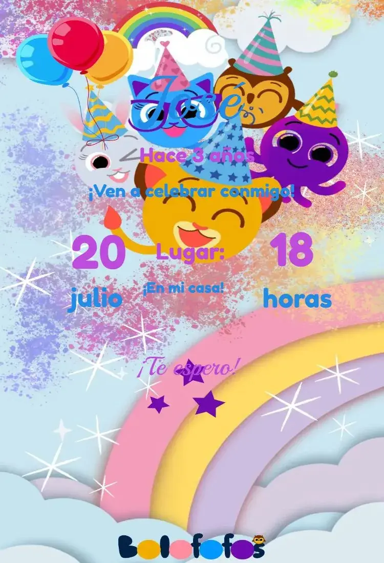 Invitación Bolofofos