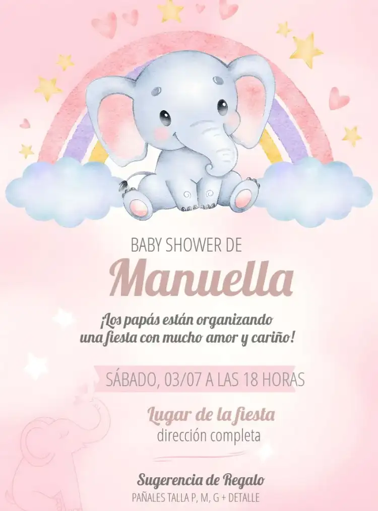 Baby Elephant Diaper Shower