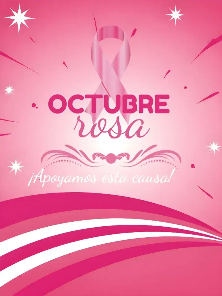 Invitación Publicación de Octubre Rosa Mama editable y personalizable