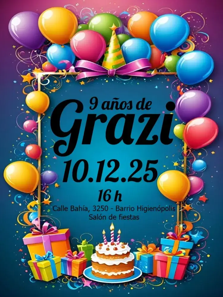 Invitación Con Globos Para Editar Whatsapp