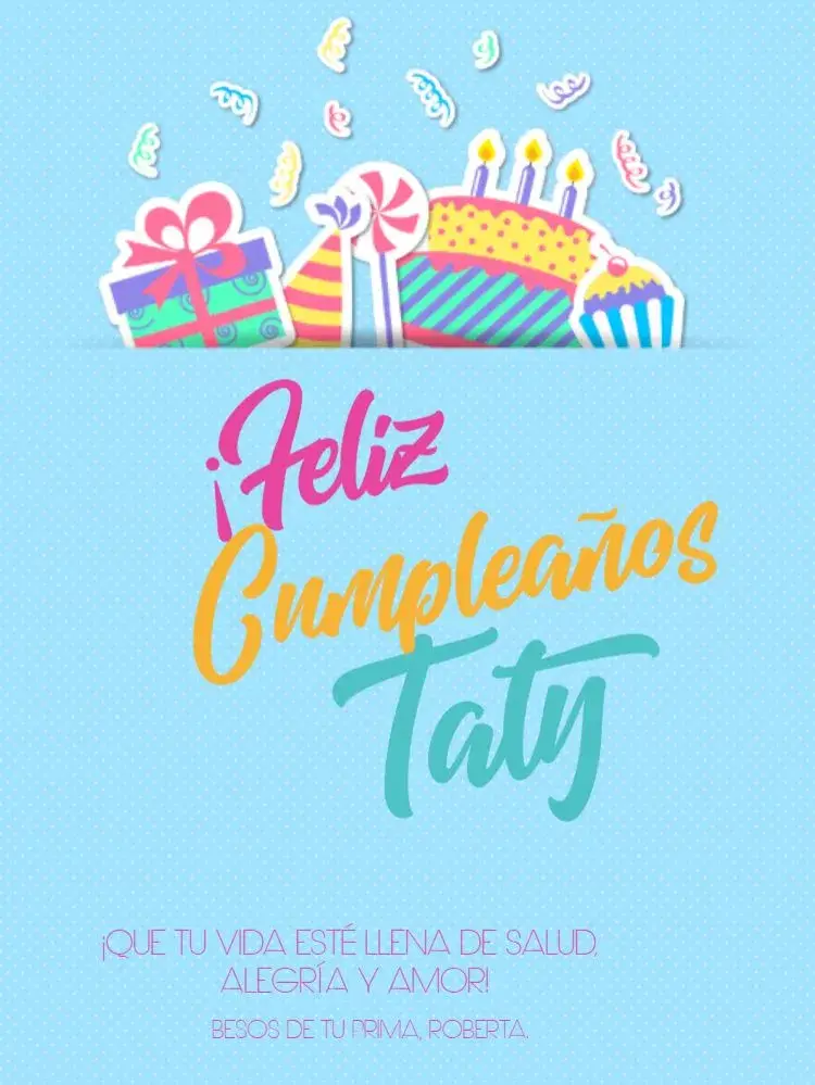 Invitación Tarjeta De Celebración Pastel Globo
