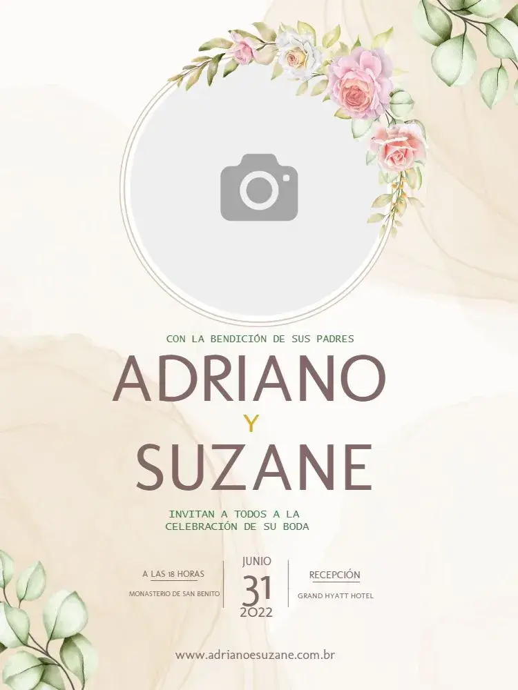 Invitación Boda Rústica Fiesta