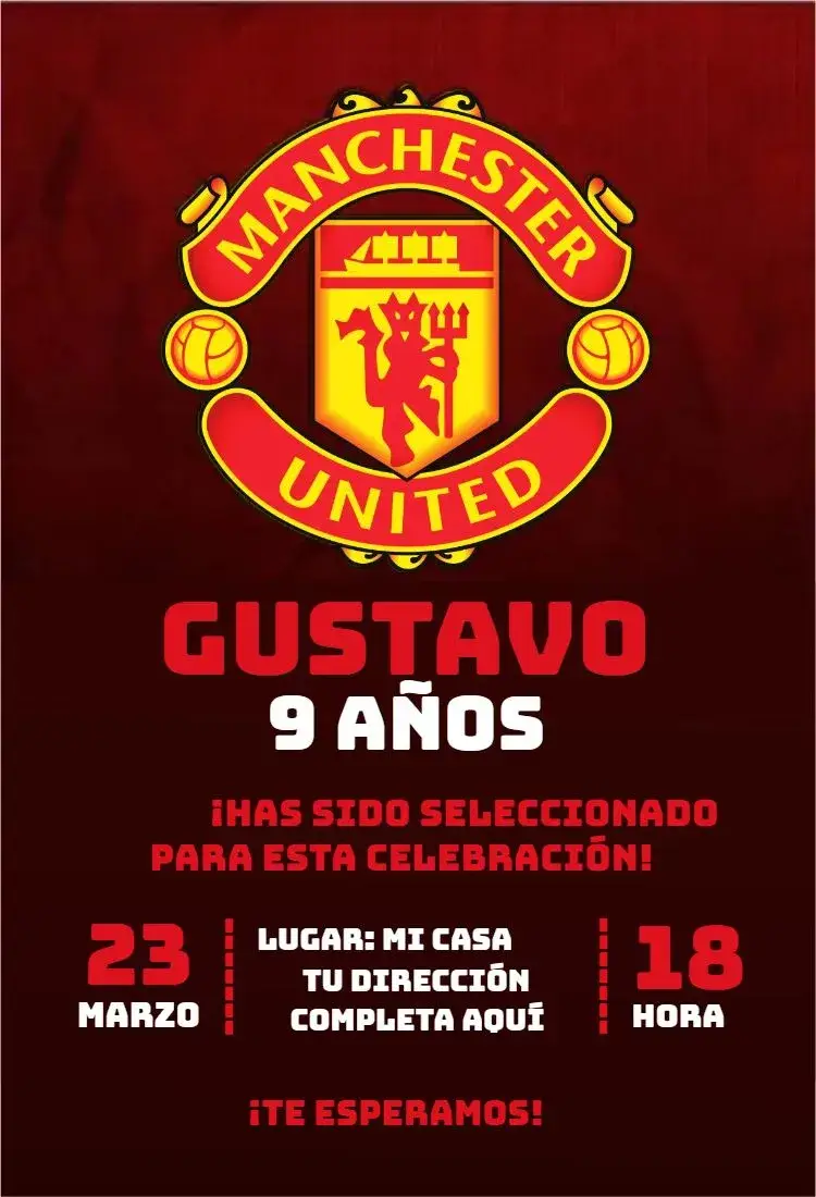 Invitación Manchester United
