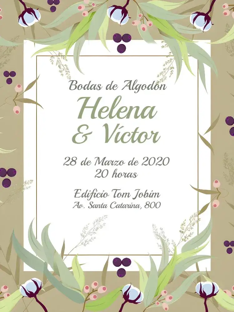 Invitación Boda Floral Rosas – tema Boda floral, romántico, moderno, elegante, naturaleza, minimalista