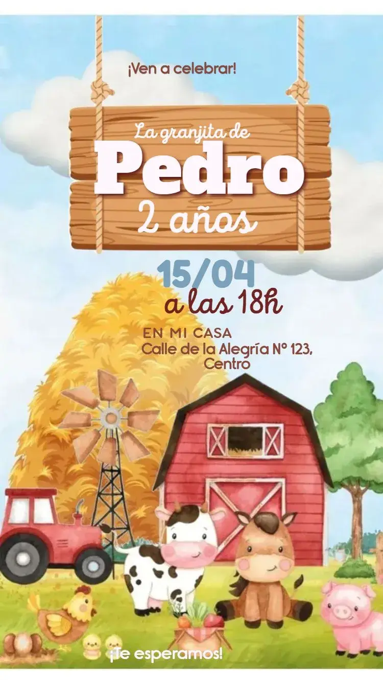 Invitación Granja