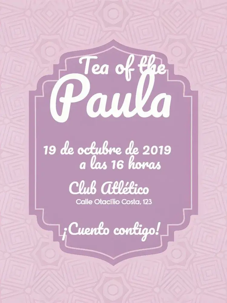 Invitación Despedida de Soltera Delicada