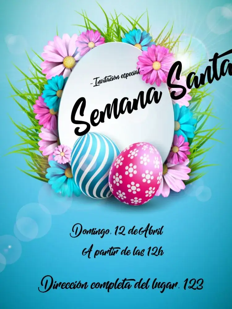 Invitación Celebración de Pascua