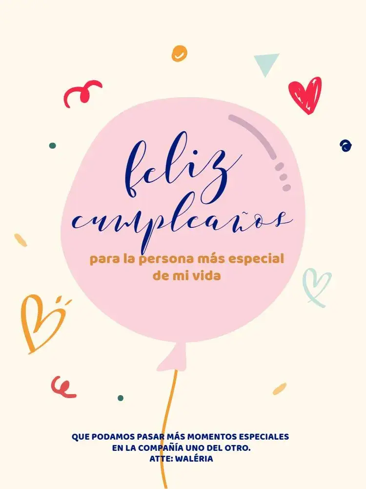 Invitación Tarjeta de Celebración Para una Persona Especial