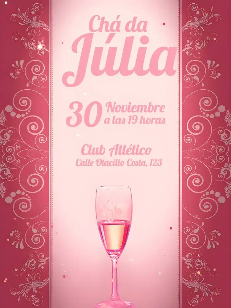 Invitación Despedida de soltera de la novia – tema Despedida de Soltera rosa, romántico, moderno, elegante, divertido, femenino