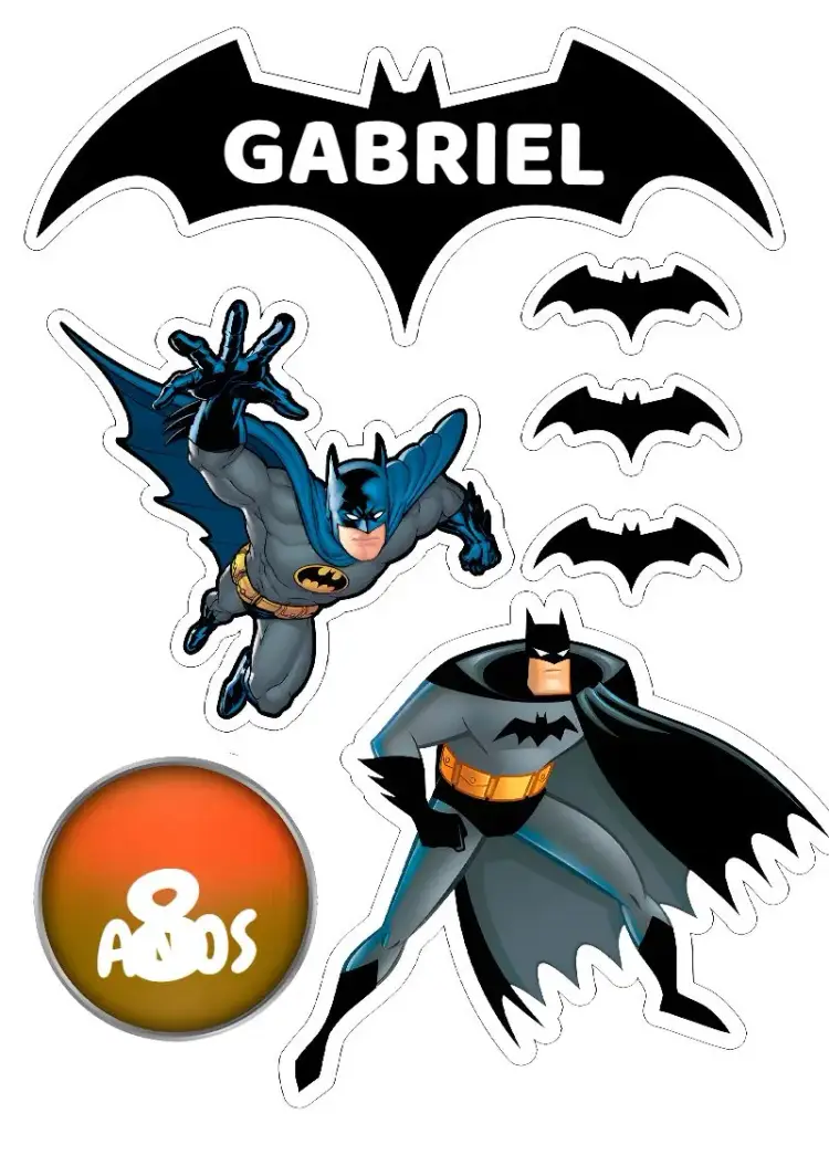 Invitación Topo De Pastel Batman
