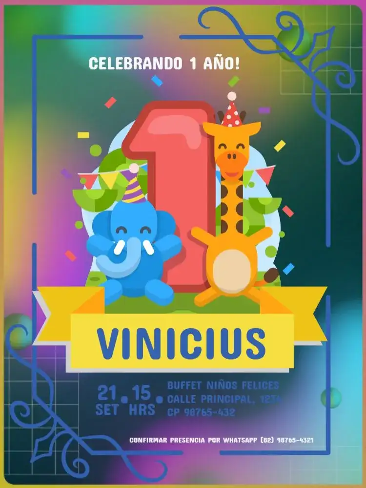 Primer Año Niño Elefante