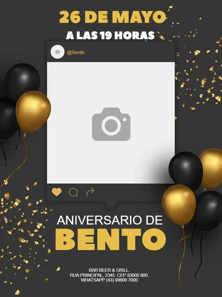 Fiesta De Globos Dorados Y Fondo Negro Globo