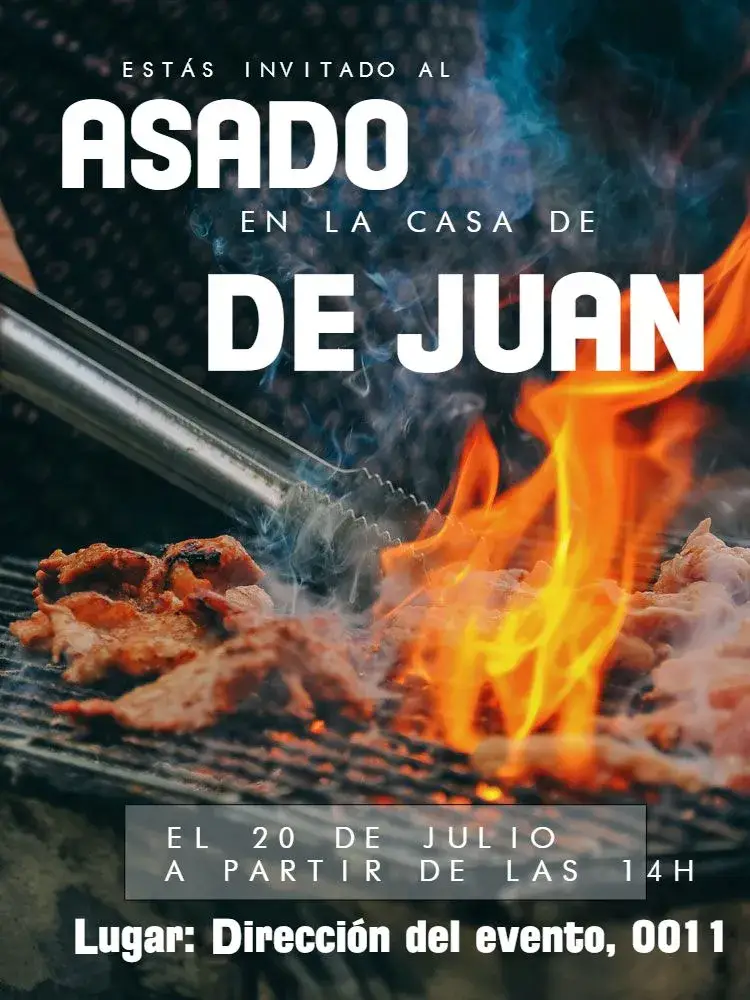 Invitación Barbacoa de Confraternización