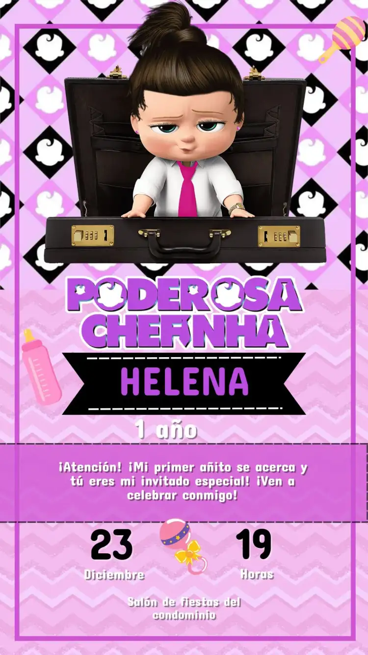 Invitación Digital Poderosa Chefinha