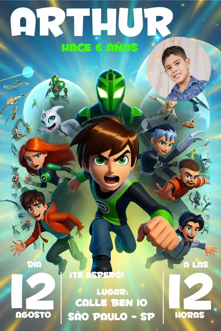 Ben 10 Con Foto Ben10
