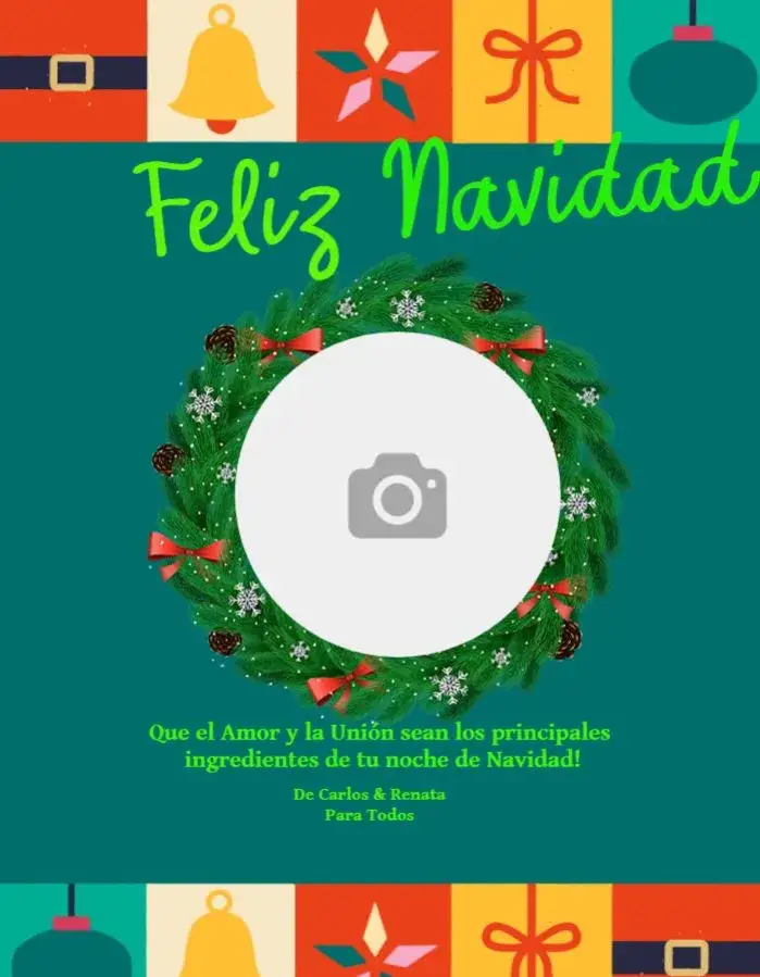 Invitación Tarjeta De Feliz Navidad con Foto de Noel Clásico – tema Tarjeta clásico, vintage, festivo, colorido, elegante