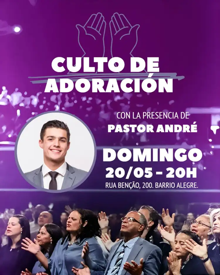 Arte Para Culto De Adoración Iglesia Con Foto