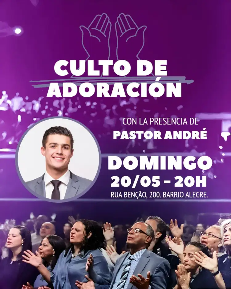 Invitación Arte Para Culto De Adoración Iglesia Con Foto – tema Bautismo moderno, gospel, elegante, minimalista, suave, espiritual