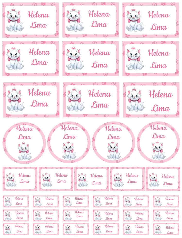 Invitación Gatita Marie